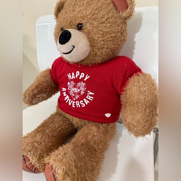 Build-A-Bear Brown Bear with Red Clothing - Picture 2 of 7